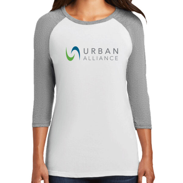 District® Women’s Perfect Tri® 3/4-Sleeve Raglan Thumbnail
